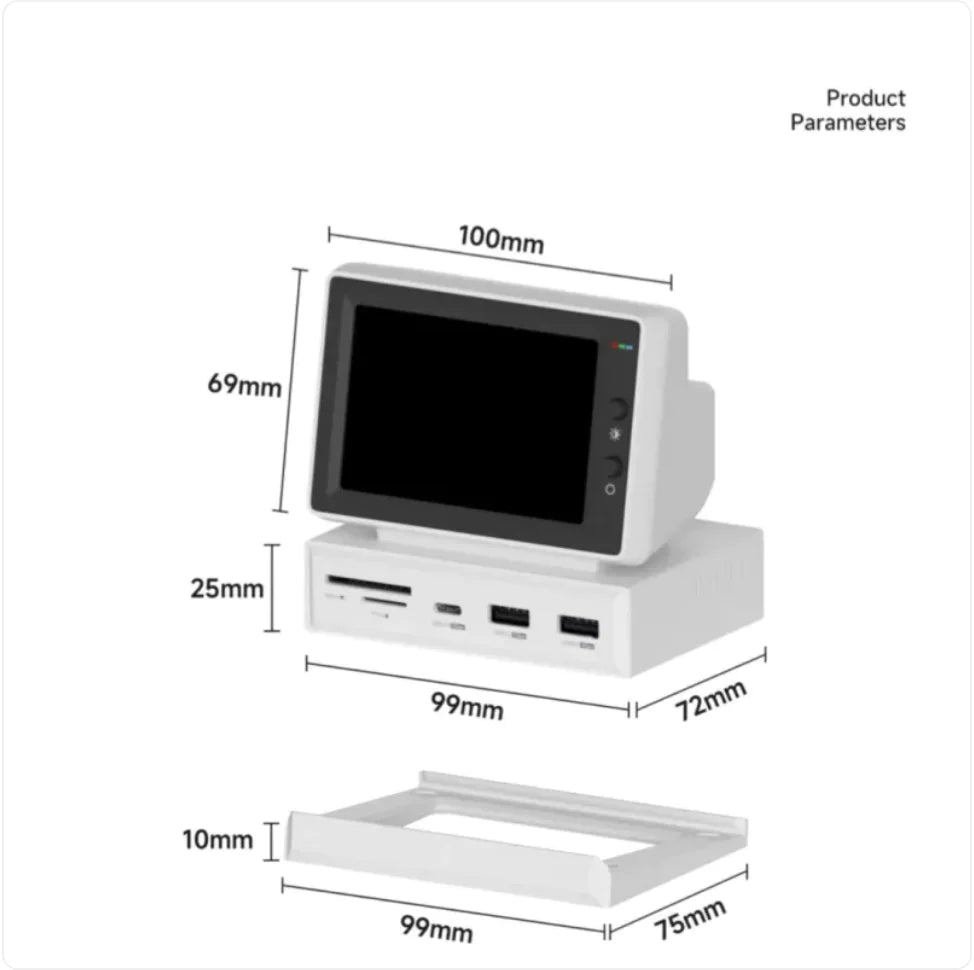 Compact Desktop Expansion Dock for Secondary Screen