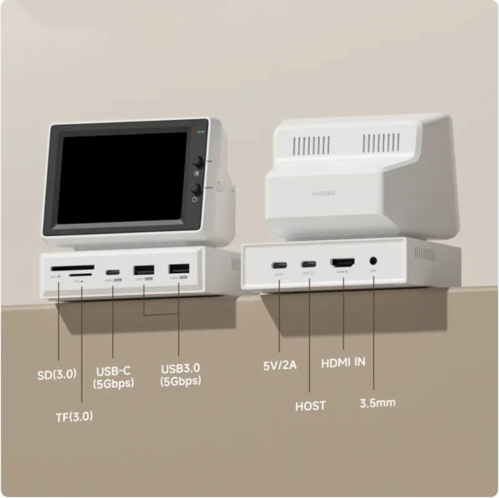 Compact Desktop Expansion Dock for Secondary Screen