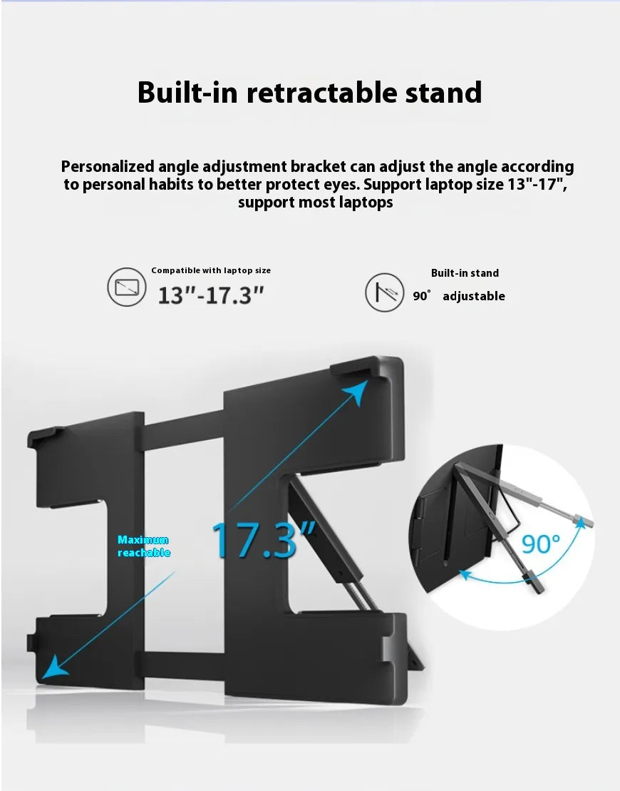 14.1 Inch Portable Dual-Screen